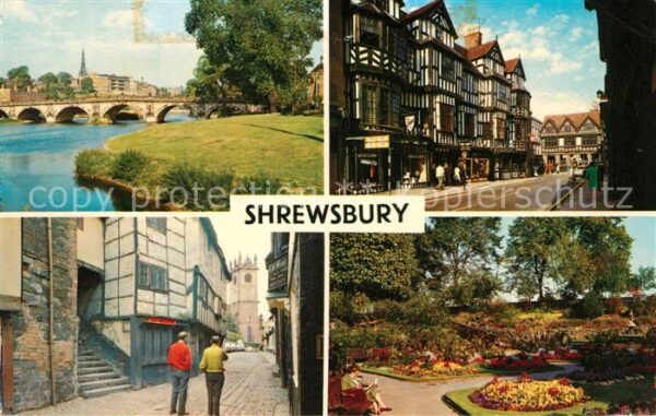 Shrewsbury Atcham English Bridge Irelands Mansions Bear S