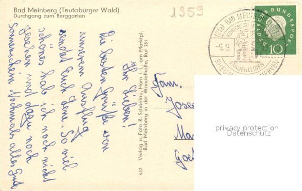Bad Meinberg Durchgang zum Berggarten – Bild 2