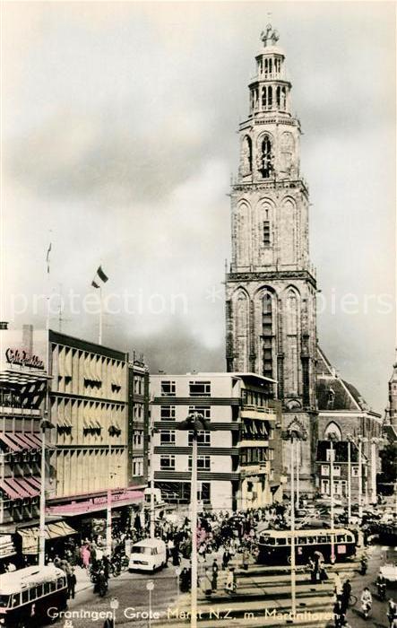 Groningen Grote Markt mit Martinitoren