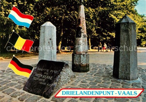 Vaals Drielandenpunt Dreiländerpunkt Flaggen