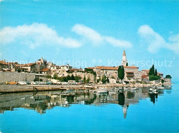 Porec Ansicht vom Meer aus