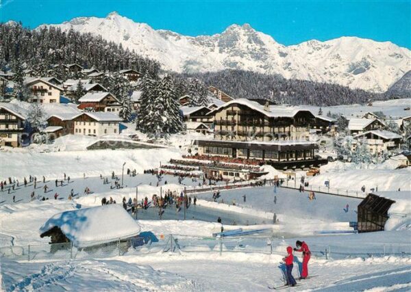 Seefeld Tirol Eisstadion Hotel Wetterstein mit Wetter