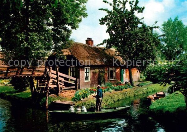 Giethoorn Milchlieferung per Boot