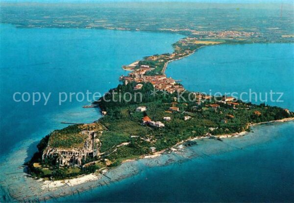 Sirmione Lago di Garda Fliegeraufnahme