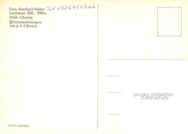 Obsteig Tirol Haus Knoflach Gästezimmer Panorama – Bild 2