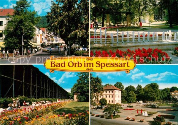 Bad Orb Teilansichten Kurstadt Saline Park Wass