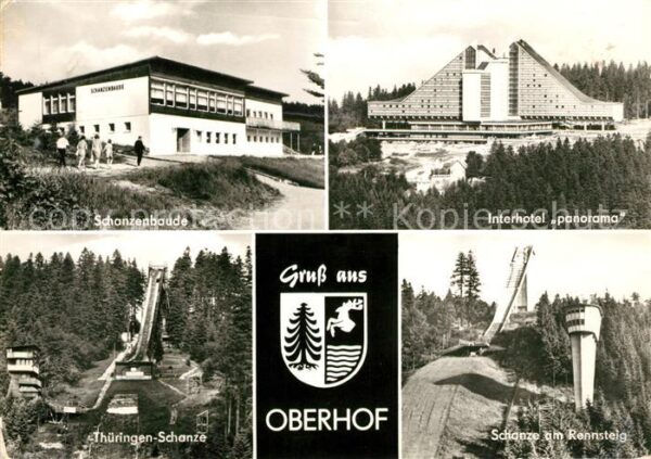Oberhof Thueringen Schanzenbaude Interhotel Panorama Schan