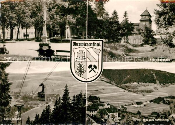 Oberwiesenthal Erzgebirge Markt Fichtelberghaus Schwebebahn Lands
