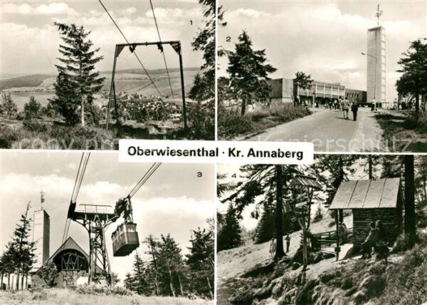 Oberwiesenthal Erzgebirge Blick vom Fichtelberg Fichtelberghaus S