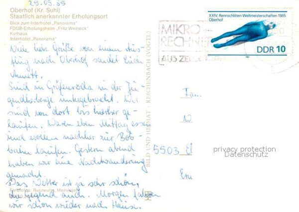 Oberhof Thueringen Interhotel Panorama FDGB Erholungsheim – Bild 2