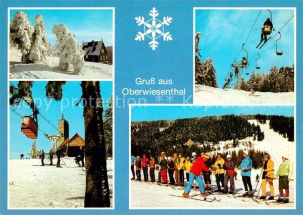 Oberwiesenthal Erzgebirge Wintersportplatz Skikurs Sessellift Kab