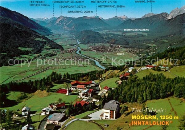 Moesern Inntalblick Alpenpanorama Fliegeraufnah