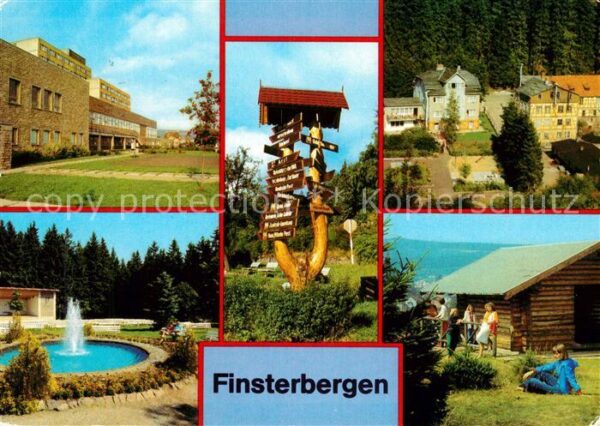 Finsterbergen FDGB Erholungsheim Wilhelm Pieck Wegwei