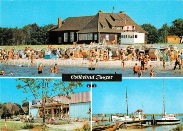 Zingst Ostseebad HO Gaststätte Kurhaus HO Kaufhalle Hafe