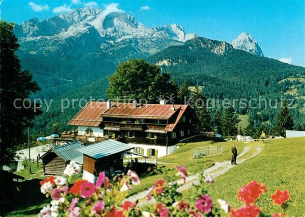 Garmisch-Partenkirchen Eckbauer gegen Hochblassen Alpspitze un