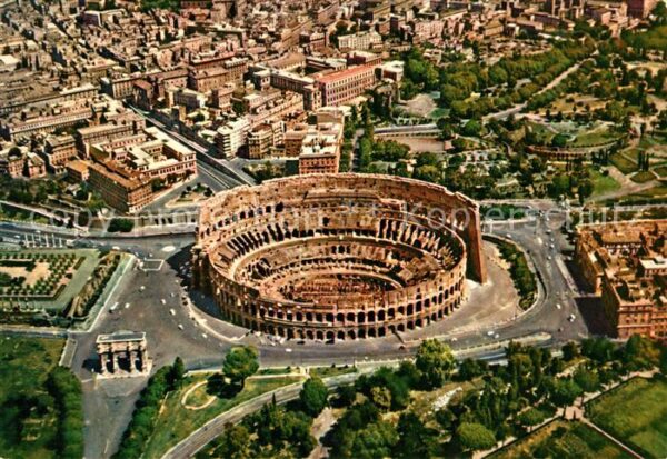 Roma Rom Il Colosseo veduta aerea