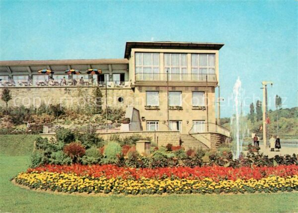 Nordhausen Thueringen HO Gaststätte Stadt Terrasse