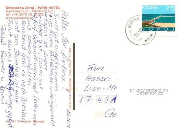 Bad Flinsberg Swieradow Zdroj Park Hotel Hallenbad – Bild 2