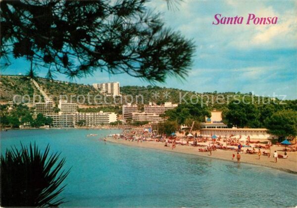 Santa Ponsa Mallorca Islas Baleares Panorama Strand