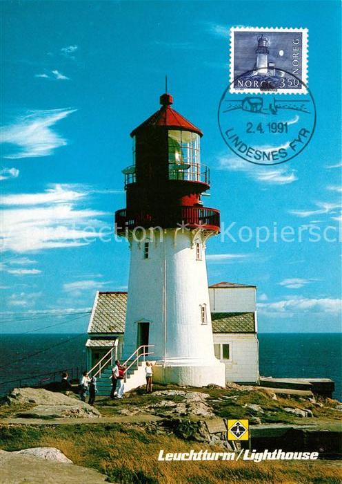 Norwegen Norge Leuchtturm Südspitze