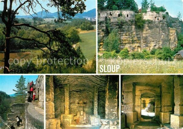 Sloup v Cechach Skalni hrad z pocatku 14 stoleti