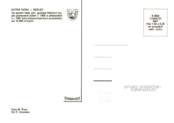 Sedlec Kostnice Ve spodni casti puv goticke hr – Bild 2