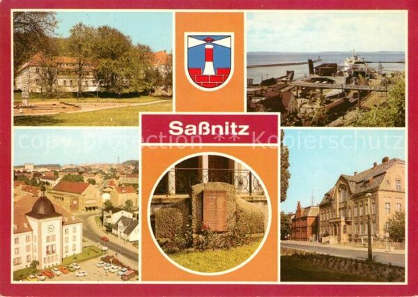 Sassnitz Ostseebad Ruegen Leningedenkstein Fährhafen Schwedenfähr