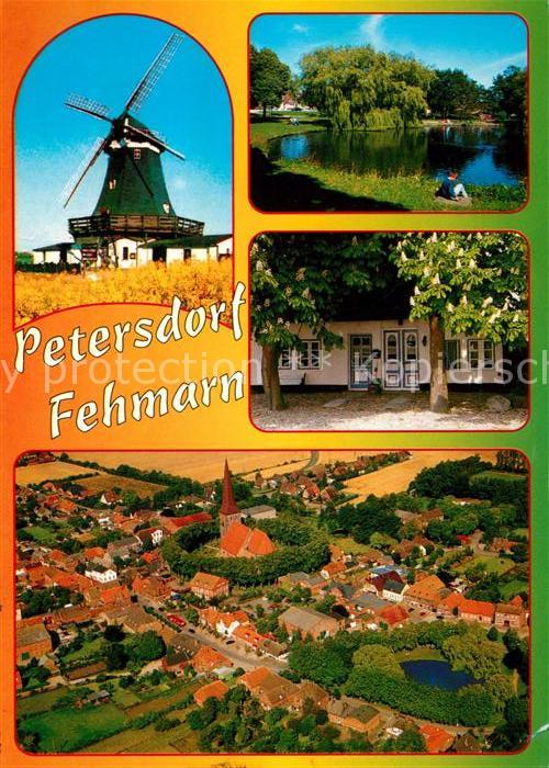 Petersdorf Fehmarn Windmühle Fliegeraufnahme