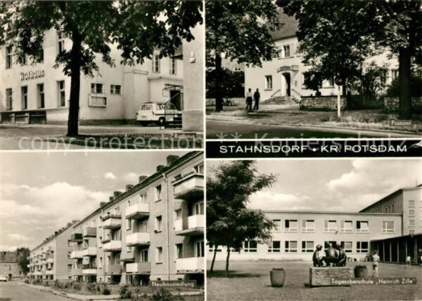 Stahnsdorf Rathaus Postamt Tagesoberschule Heinric