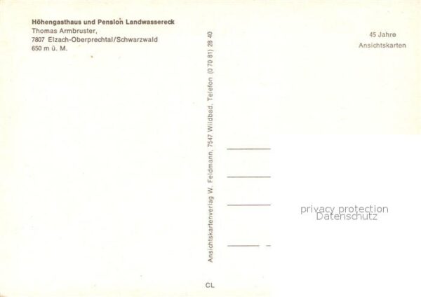 Elzach Landwassereck Gasthaus Pension – Bild 2