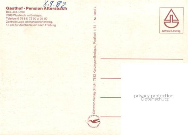 Waldkirch Breisgau Gasthaus Pension Altersbach – Bild 2