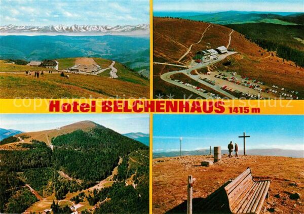 Belchen Baden Fliegeraufnahme Hotel Belchenhaus und A