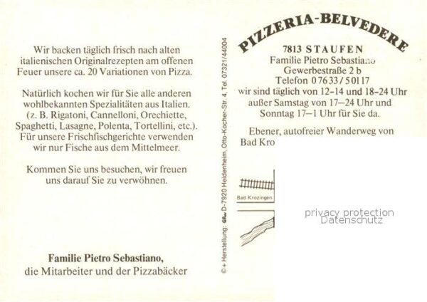Staufen Breisgau Pizzeria Belvedere – Bild 2
