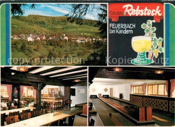 Feuerbach Kandern Gasthaus Rebstock Kegelbahn