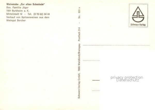 Burkheim Kaiserstuhl Weinstube Zur alten Schmiede – Bild 2