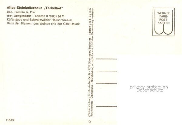 Gengenbach Altes Steinkellerhaus Torkelhof – Bild 2