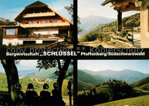 Pfaffenberg Wiesental Bergwirtschaft Schlüssel
