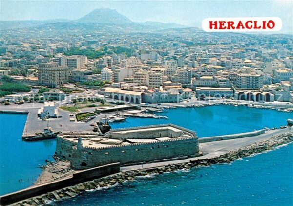 Heraclion Iraklio Fliegeraufnahme Hafen