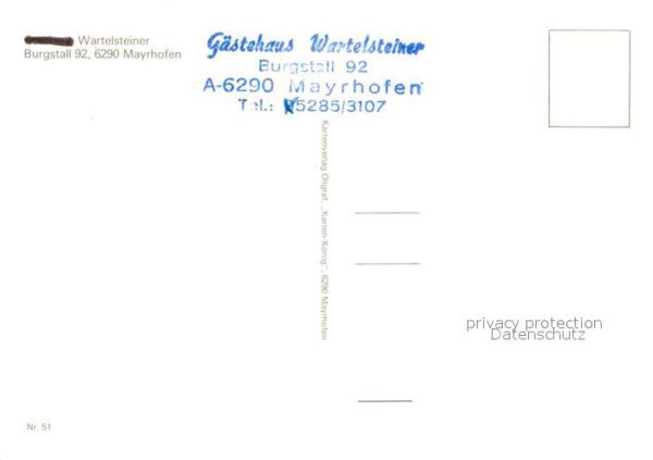 Mayrhofen Zillertal Gästehaus Wartelsteiner – Bild 2