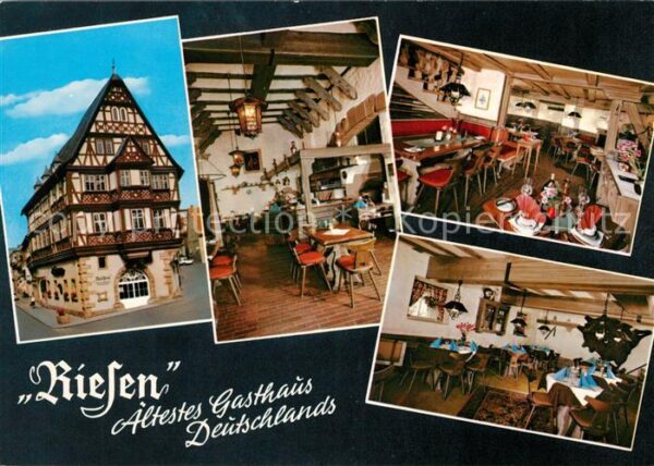 Miltenberg Main Gasthaus Riesen Fachwerk