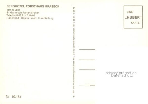 Garmisch-Partenkirchen Berghotel Forsthaus Graseck – Bild 2