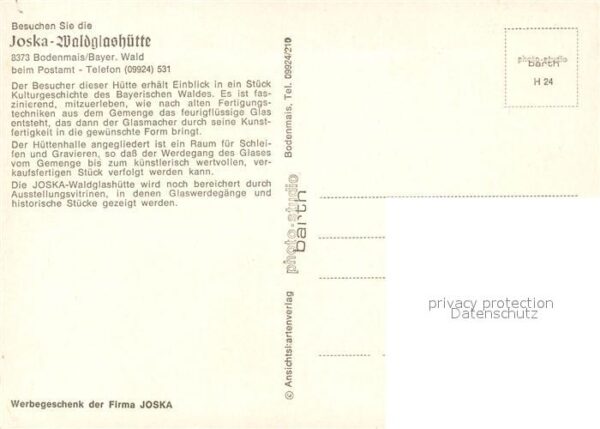 Bodenmais Joska-Waldglashütte Glasbläser – Bild 2