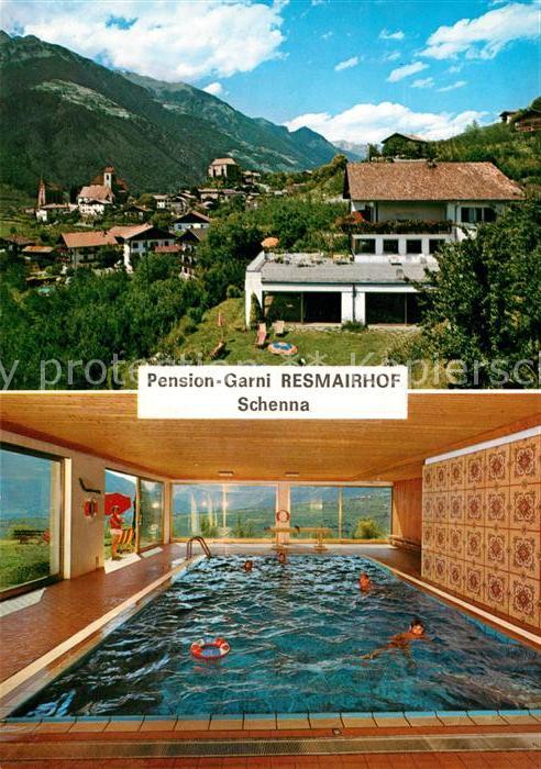 Schenna Meran Pension Garni Resmairhof Schwimmbad