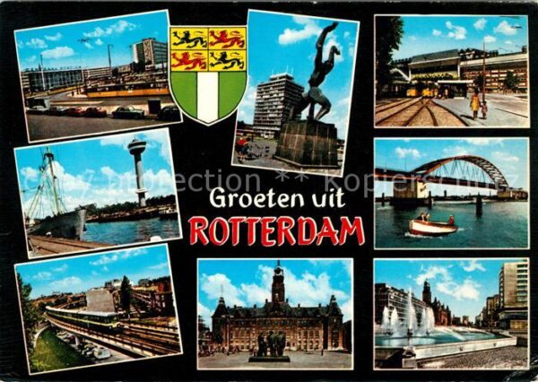 Rotterdam Brunnen Brücke Sendeturm