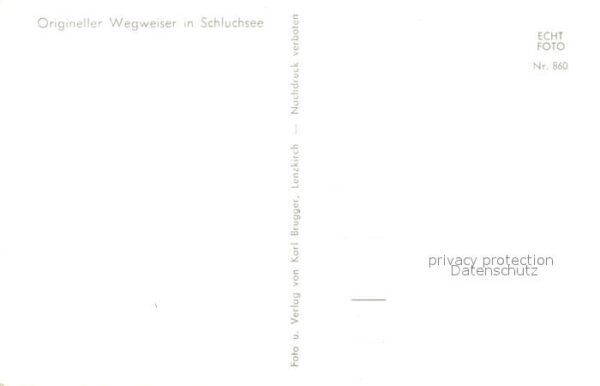 Schluchsee Origineller Wegweiser – Bild 2