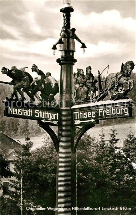 Lenzkirch Origineller Wegweiser