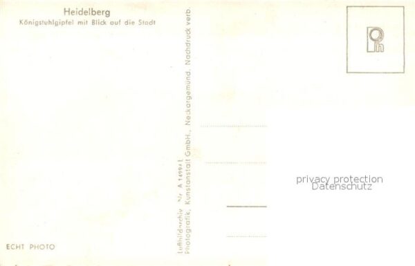 Heidelberg Neckar Königstuhlgipfel mit Stadtblick – Bild 2