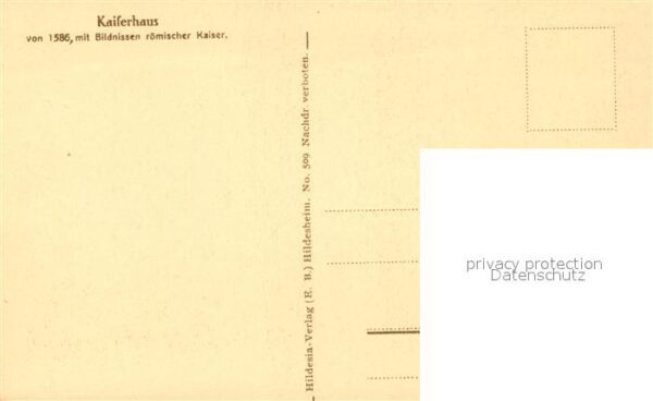 Hildesheim Kaiserhaus mit Bildnissen römischer Kai – Bild 2