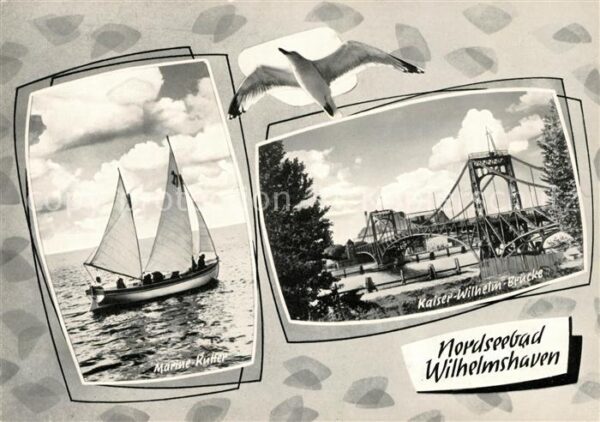 Wilhelmshaven Kaiser Wilhelm Brücke Marine Kutter