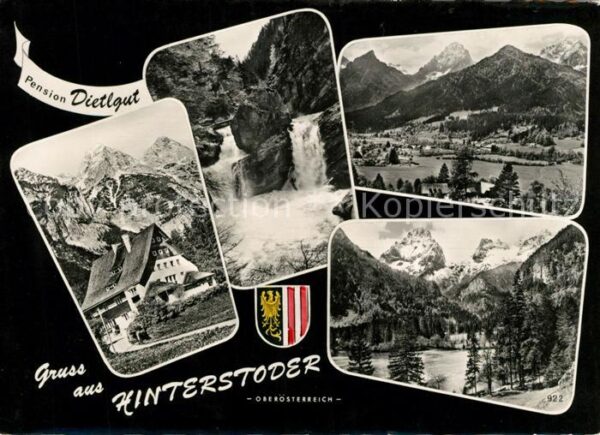Hinterstoder Pension Dietlgut Wasserfall Panorama